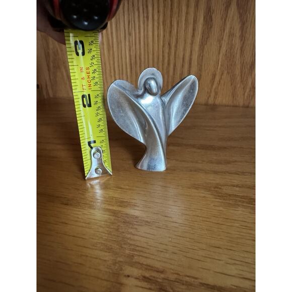 Vintage 1990's Suellen Pewter Angel Figurine 2.5” "Angel of Joy" - Picture 4 of 9